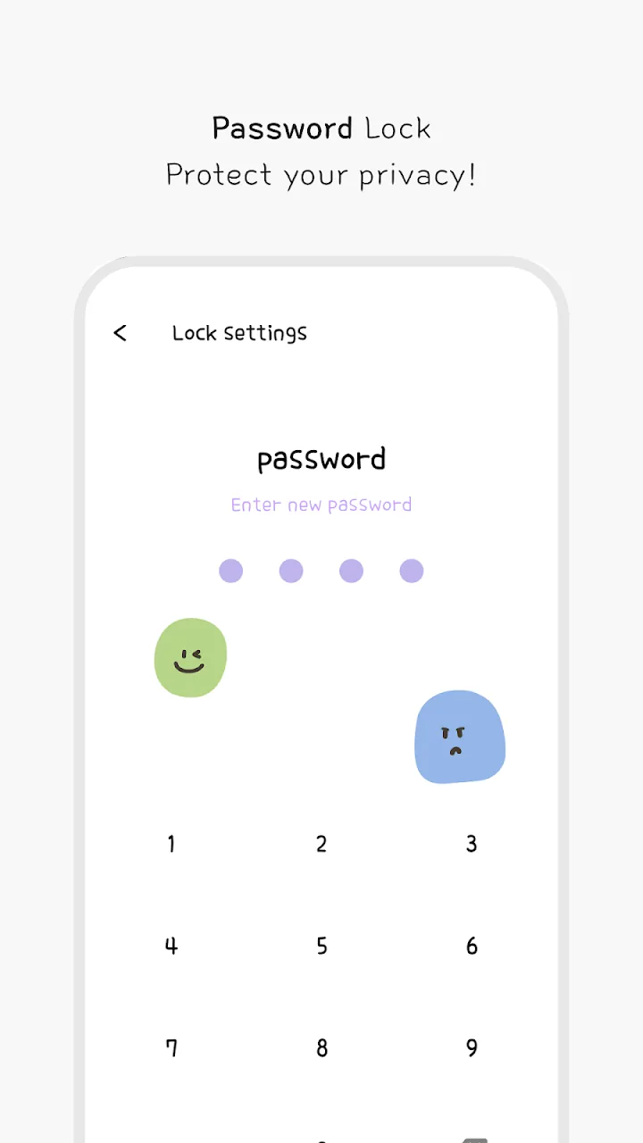 Password lock screen
