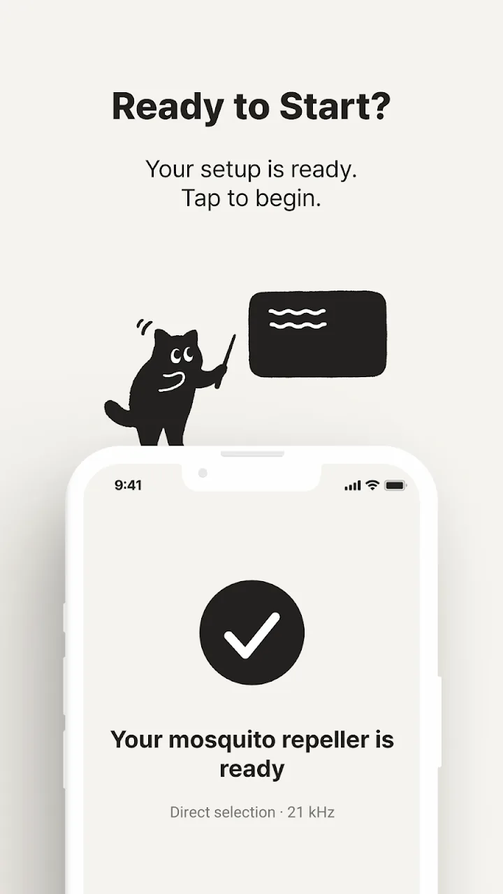 Ready screen